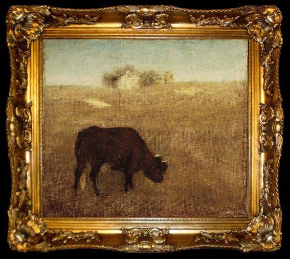 framed  Albert Pinkham Ryder Evening Glow, The Old Red Cow, ta009-2
